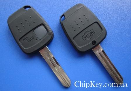 NISSAN ключ (корпус)  1 кнопка, лезвие NSN14