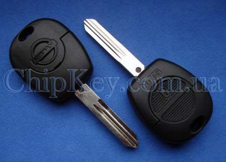 Ключ Nissan (корпус) 2 кнопки, с лезвием nsn14
