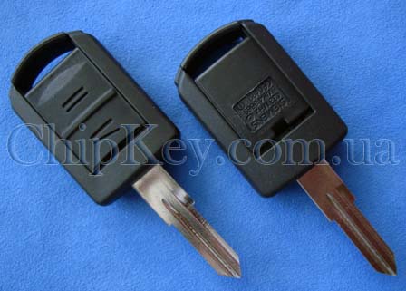 OPEL ключ  2 - кнопки HU46P Long, с чипом ID40, 433Mhz