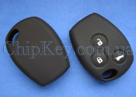 Чехол Opel силиконовый 3 кнопки, черный