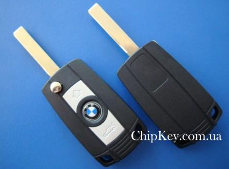Ключ BMW выкидной (корпус) 3 кнопки, лезвие hu92
