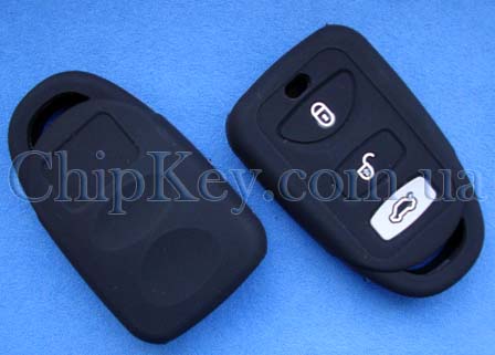Чехол KIA Hyundai пульт 3 кнопки, черный