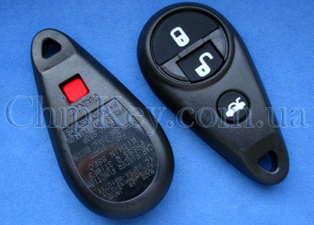 Ключ Subaru пульт (корпус) 3+1 кнопка
