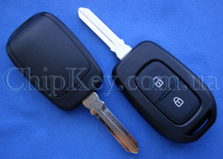 Ключ Renault (корпус) 2 кнопки, лезвие HU136TE