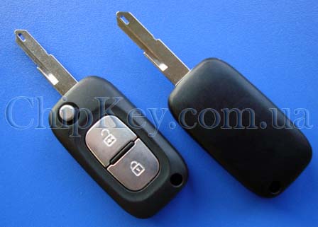Ключ Renault выкидной (корпус) 2 кнопки, лезвие ne73