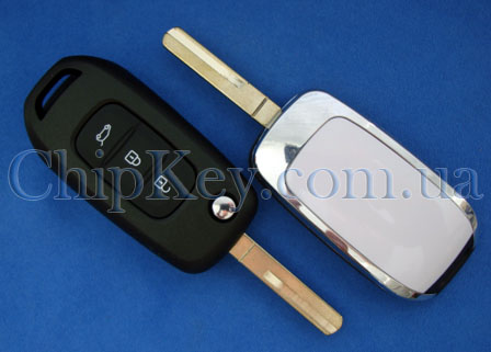 Ключ Renault выкидной (корпус) 3 кнопки