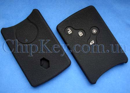 Чехол Renault Smart Card силиконовый 4 кнопки, черный