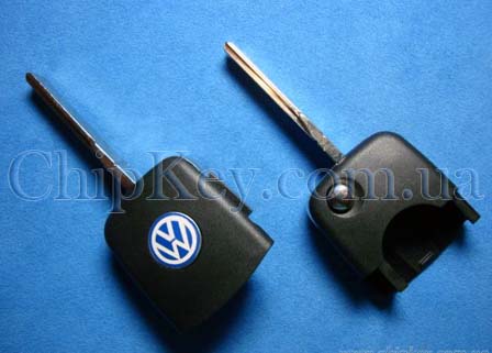 Volkswagen выкидной ключ (корпус) - нижняя часть под круглые кнопки