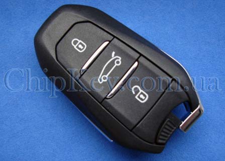 Citroën DS, C4 smart key  Original 3 кнопки, с чипом ID46(PCF7945), 433Mhz