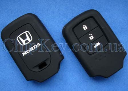Honda Smart Key силиконовый чехол 3 кнопки, черный