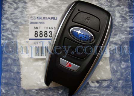 Ключ Subaru BRZ (Z10) с 03.2014, Legasy (B15) с 08.2014, Impreza (GJ) G13 с 01.2015, XV (VIN: JF 1,2) G33 с 01.2015, Forester (S13) с 10.2014, Denso 14AHC 4 кнопки, с чипом 6B PG1: F1, 315Mhz, original