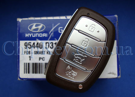 Ключ Hyundai Tucson 2016-2018, FCC ID:TQ8-F0B-4F07, Smart Key 4 кнопки, id52 ht3, 433 Mhz, original