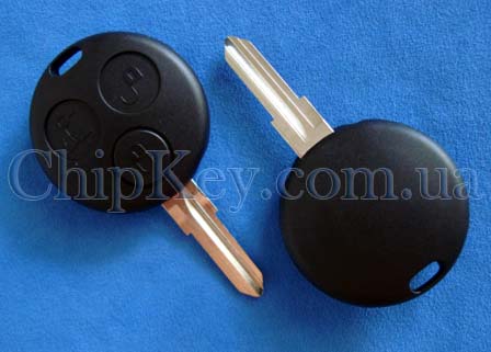 Ключ Smart Mercedes (корпус) 3 кнопки, с местом под I-Red