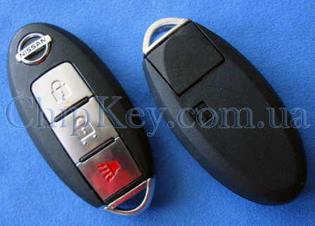 Nissan Smart Key 2 - кнопки + 1 кнопка (Panic), ID46 (PCF7936AS), 315Mhz