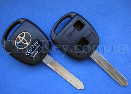 Ключ Toyota (корпус) 2 кнопки, лезвие toy47r