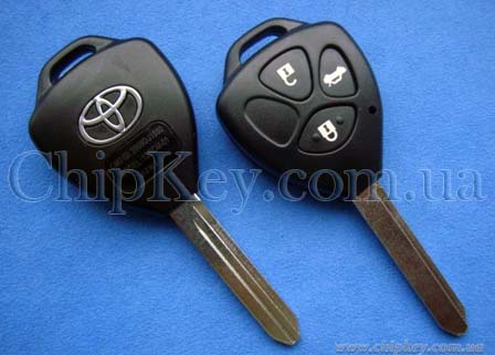 Ключ Toyota (корпус) 3 кнопки, лезвие toy47