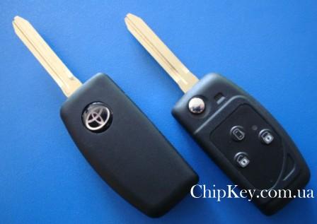 Выкидной ключ Toyota  (корпус) 3 кнопки, лезвие Toy43