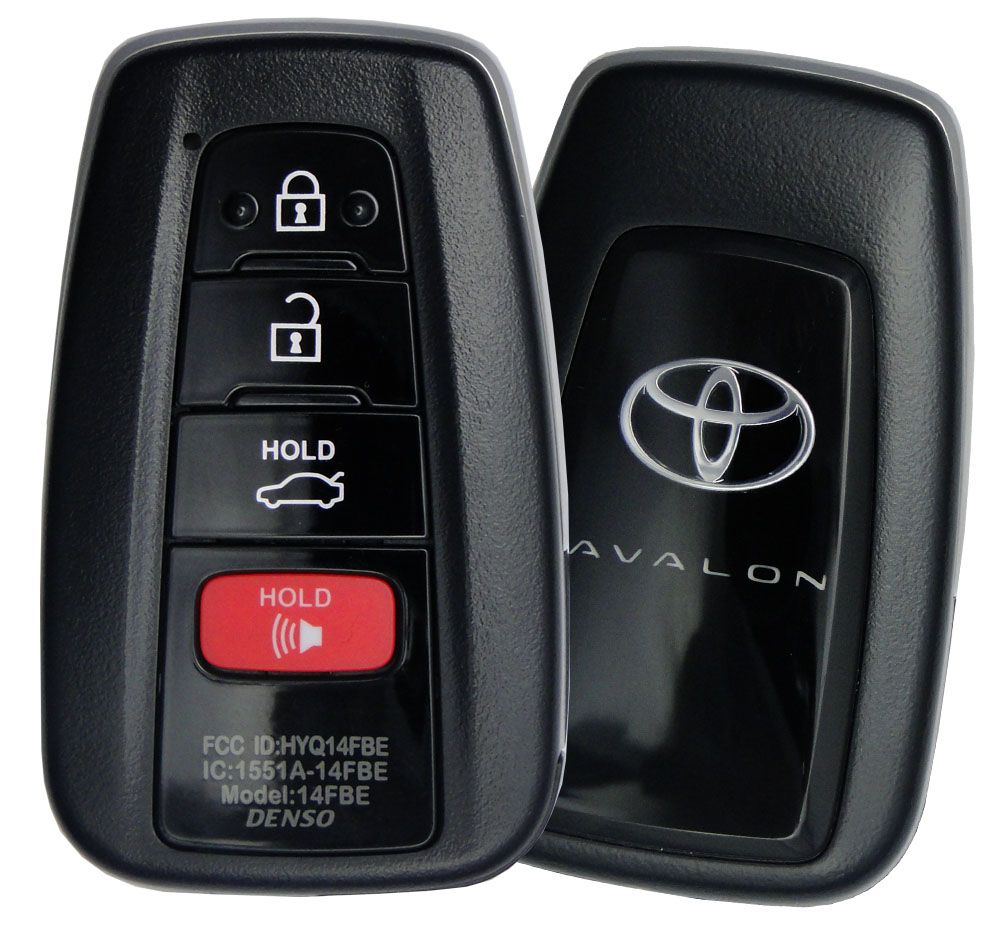 Ключ Toyota Avalon 2019-, smartkey FCC ID: HYQ14FBE 4 кнопки, Toyota H chip P1: AA, для рынка Canada, USA, original