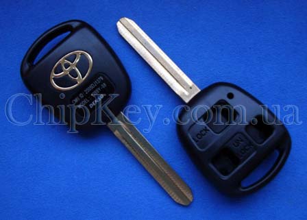Ключ Toyota Camry 30 (корпус) 3 кнопки, лезвие toy43