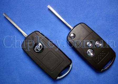 Выкидной ключ Toyota (корпус) 3 кнопки, Acura style