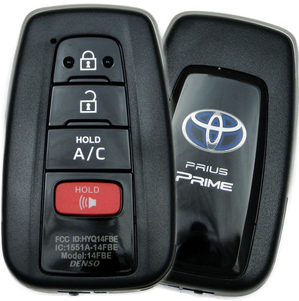Ключ Toyota Prius (ZVW50) 2016-, FCC ID: HYQ14FBE 4 кнопки, Toyota H chip P1: A9, 315MHz USA, original