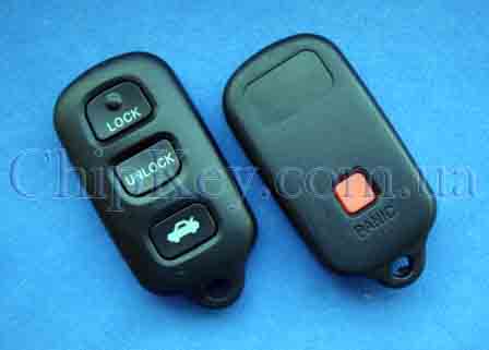 Ключ Toyota пульт (корпус) 4 кнопки