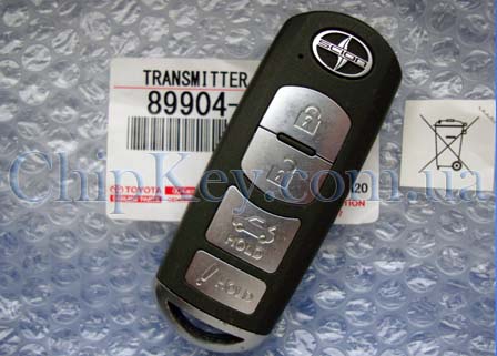 Ключ Toyota Scion SKE13D-01, с чипом ID47(pcf7953), для авто с 2013-, для рынка USA