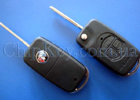 Ключ Buick выкидной (корпус) 3 кнопки