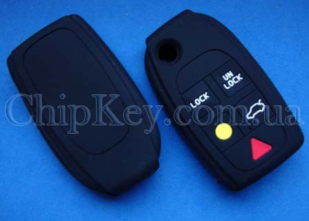 Чехол Volvo для выкидного ключа 5 кнопок, черный