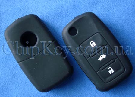 Чехол Volkswagen Skoda Seat 3 кнопки, черный