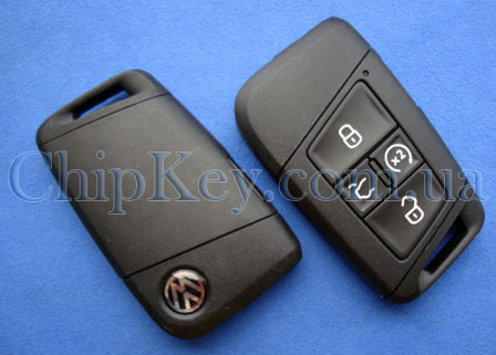 Ключ Volkswagen 3G0959754T FCCID:KR5FS14-US cmart key keyless 5 кнопок, с чипом ID49 MCAES, 315 Mhz, original