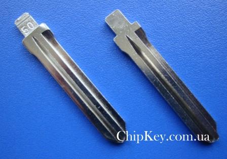 Ключ Kia Hyundai лезвие левое без упоров